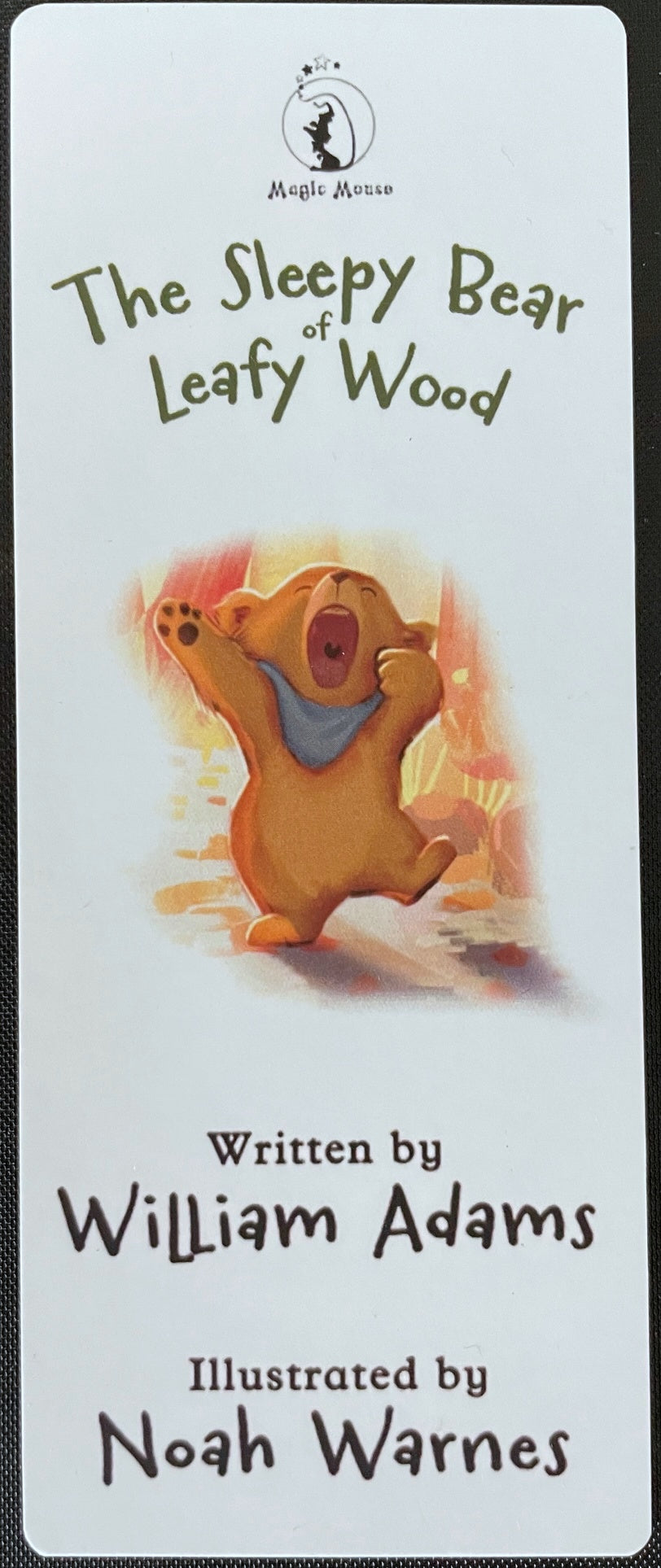 The Sleepy Bear of Leafy Wood Short Book Marker
