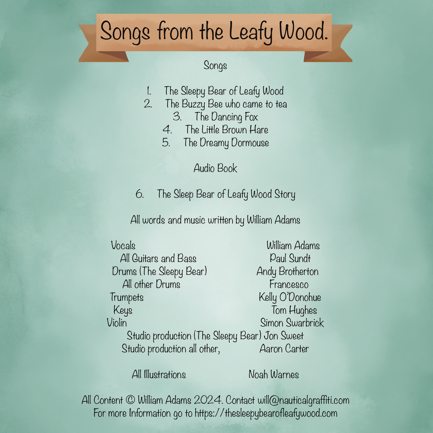 Songs From The Leafy Wood CD Album Songs and Audio Book